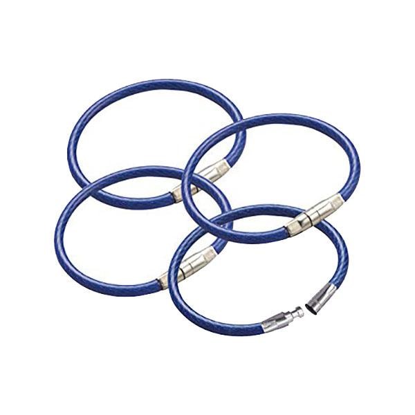 LuckyLine: 4-1/4 LOCKING CABLE RING BLUE
